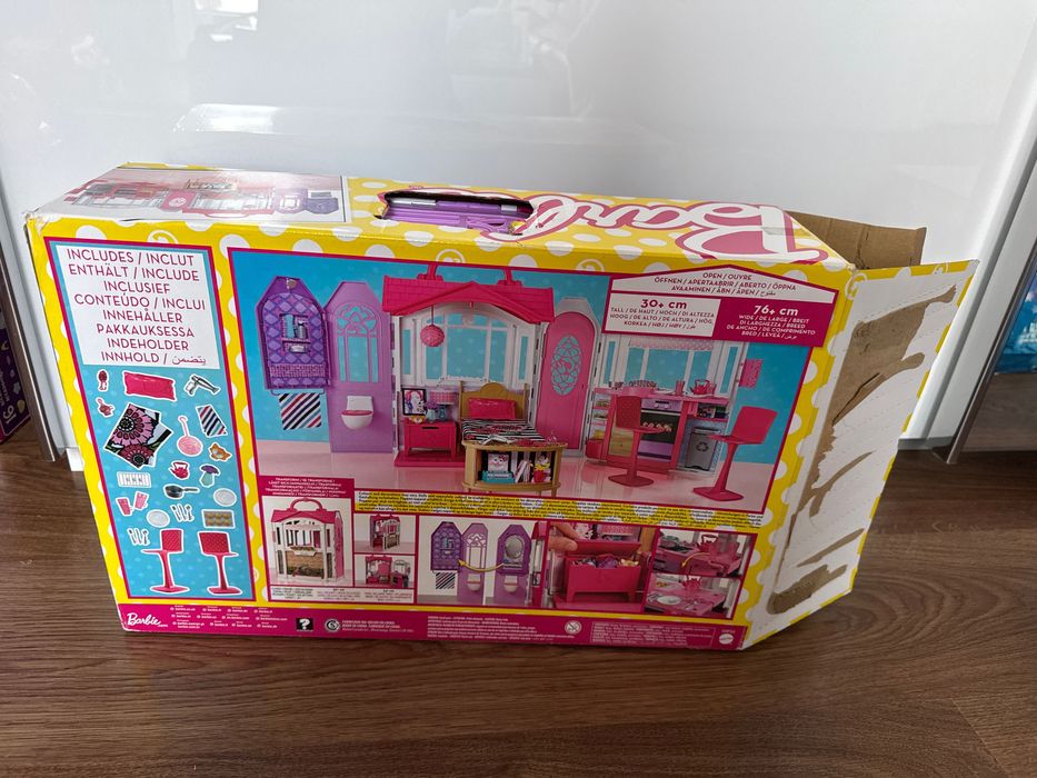 Barbie Nowoczesny domek Glam letniskowy dla lalek z dodatkami