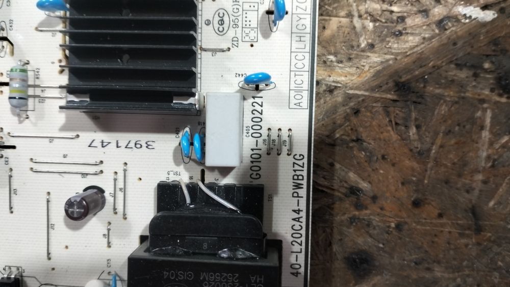 Fonte de alimentação TCL 75v6c