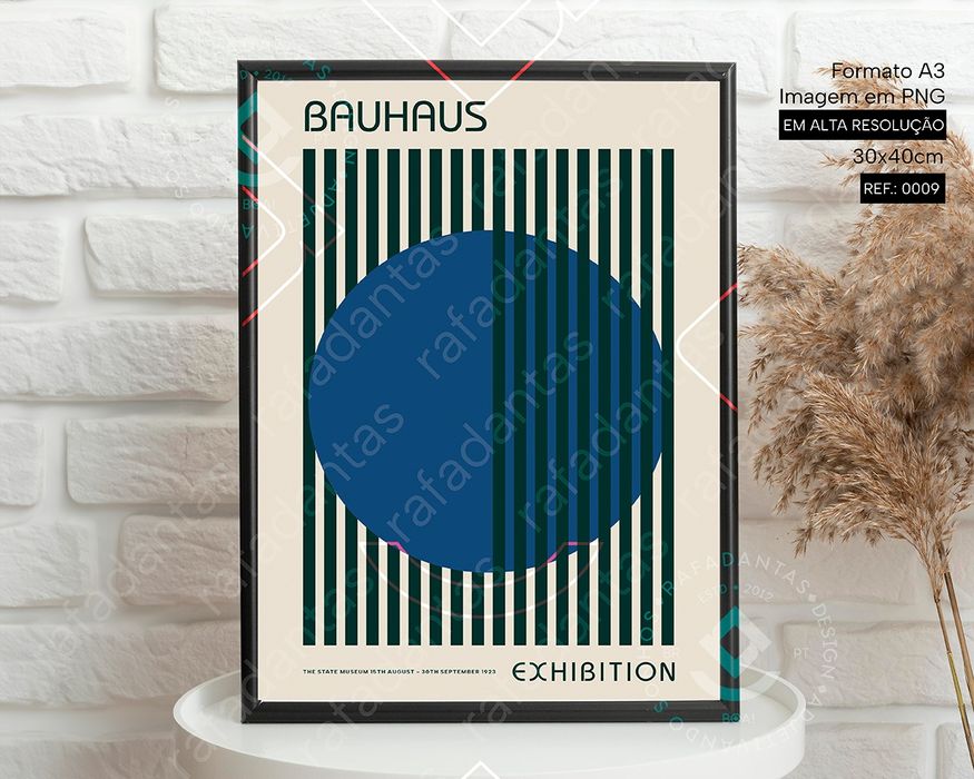 IMAGEM Poster's Bauhaus para Impressão A3