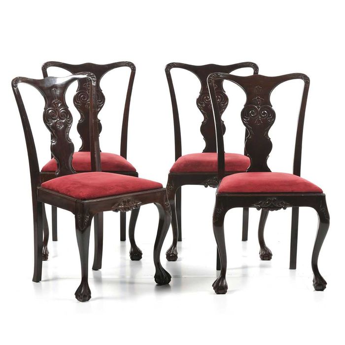 Conjunto Cadeiras Inglesas Mogno