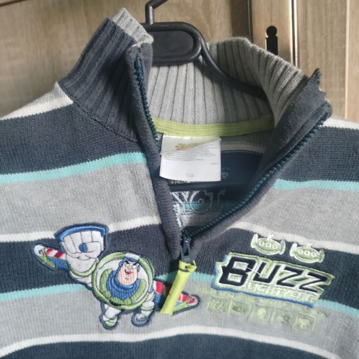 Sweter chłopięcy Toy Story Buzz C&A paski 116
