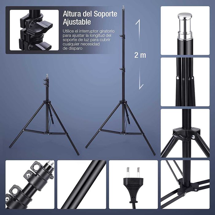 Double Set - 2 Tripods + 2 Softboxes + 8 Lamps (135 W) + Carry Bag64730009418115121