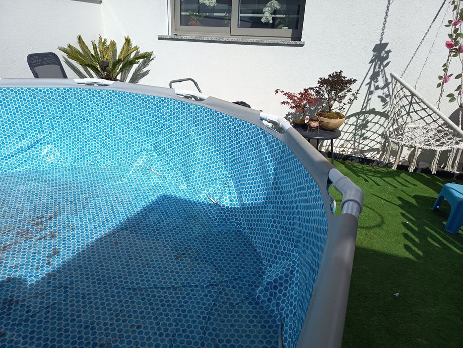 Piscina + manta térmica+ cobertura