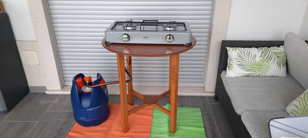 Mini fogão a gás de campismo