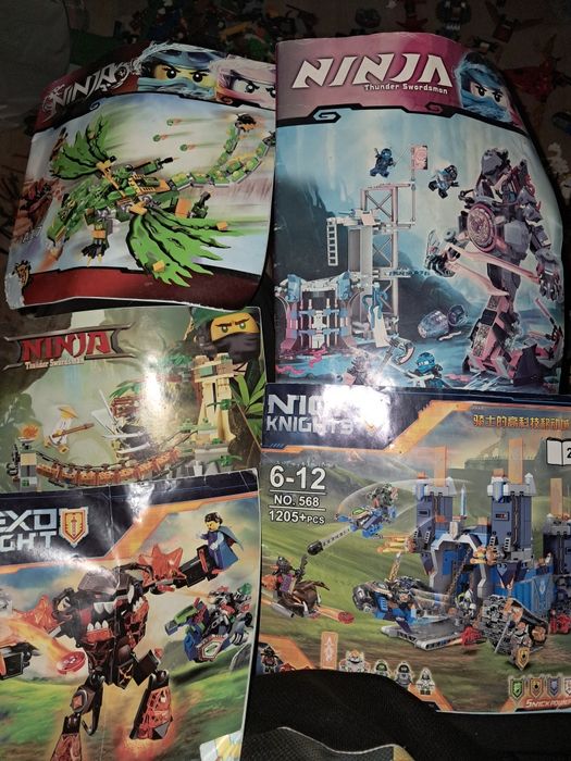 Лего мікс(Ninjago, Nexoknigths, Golden Army, Lego Marvel)