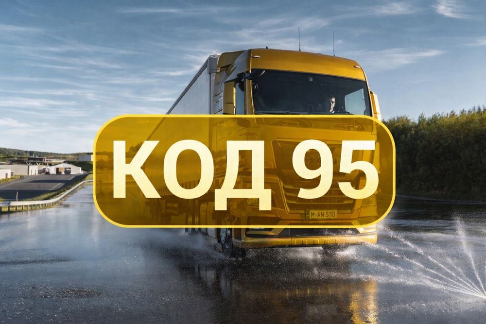 КОД 95, Кваліфікаційна картка водія, Швидко та Надійно.
