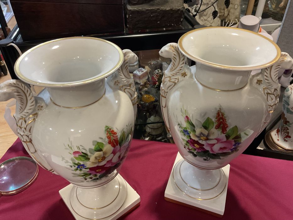 Par vasos vintage vista alegre .33x18 cm