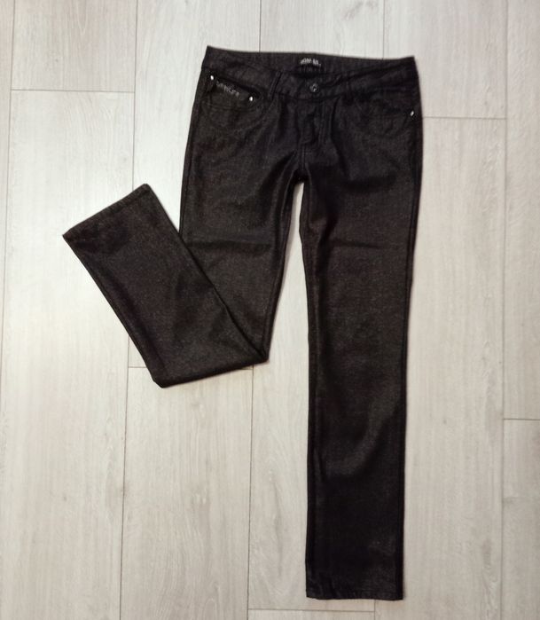 Spodnie damskie M srebrna nitka