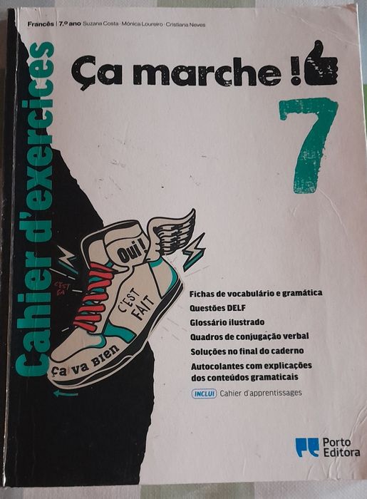 Manuais e caderno de fichas francês 7 ano