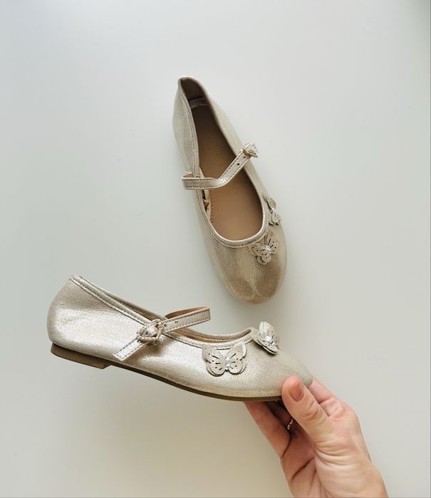 Золоті балетки  BUTTERFLY BALLERINA GOLD 30 розміру