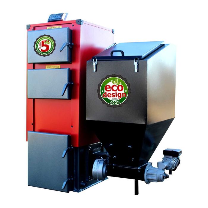 KOTŁY 15 kW do 150m2 Kocioł na EKOGROSZEK z PODAJNIKIEM Piec