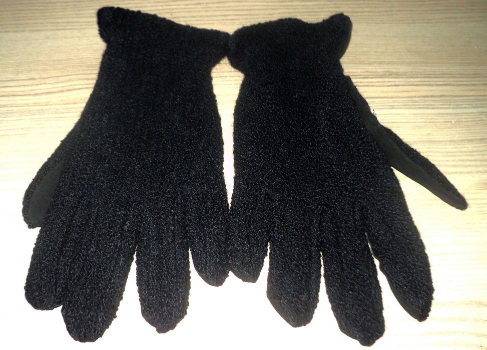 Nowe męskie zimowe rękawice boukle i skóra