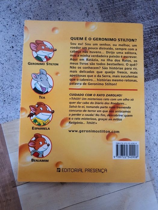 Geronimo Stilton Cuidado com o Rato Zarolho Editorial Presença