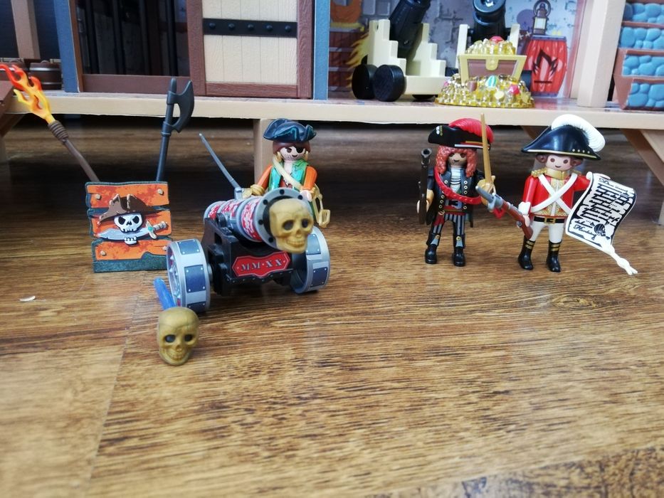 Okazja Kidkraft wielka drewniana forteca piratów ze statkiem 63284 + playmobil