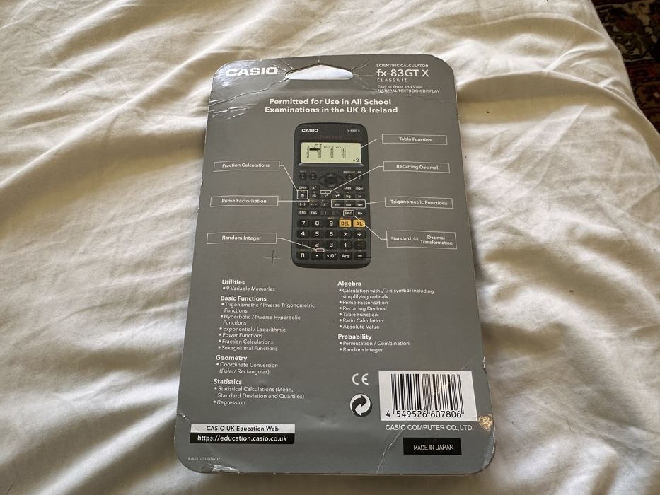 Калькулятор casio fx-83 gt x