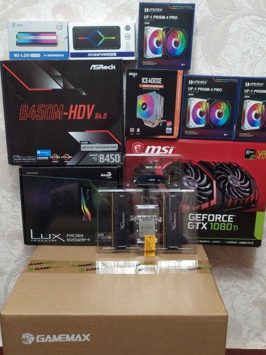 Ігровий ПК / Ryzen 5600 / ASrock B450M / MSI 1080ti / DDR4 16gb 3200