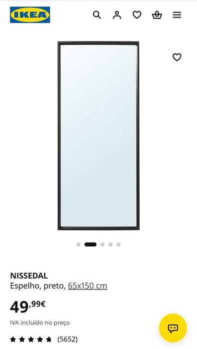 Espelho IKEA Preto