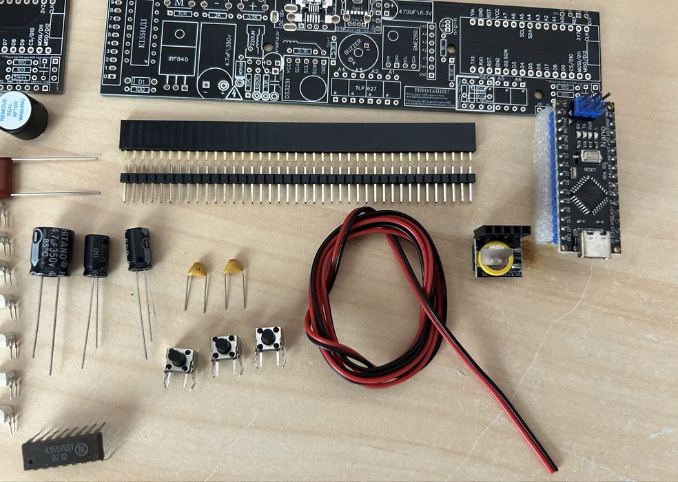 Ин12 Ин14 6 ламп Набор для сборки часов Nixie In12 In14