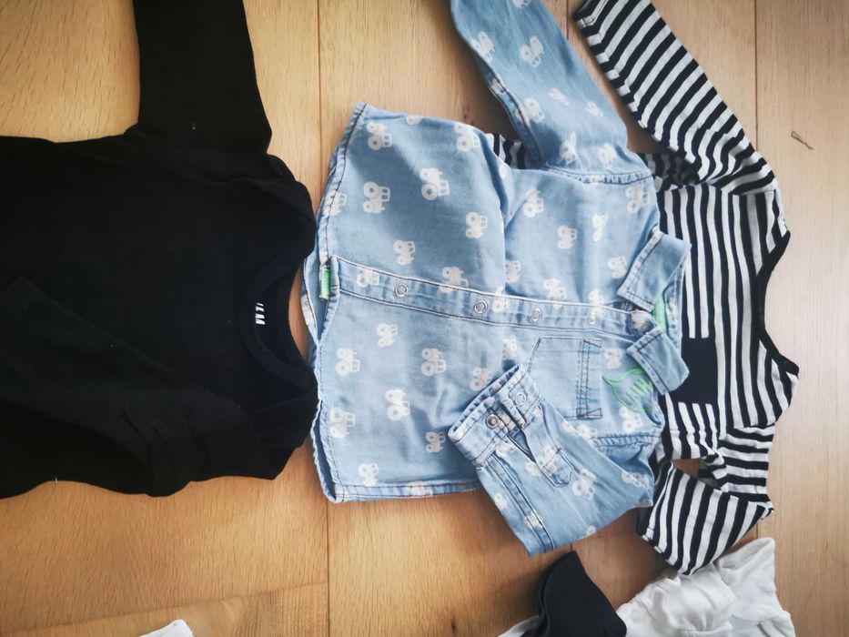 Ubranka dla chłopca, r. 68, H&M, Tesco, 5.10,15, lato