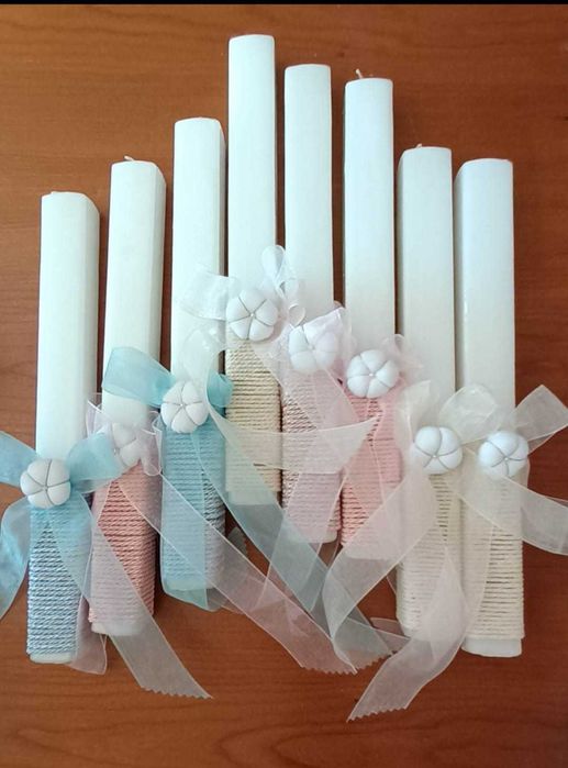 Batizado -  toalhas,velas , concha e caixa