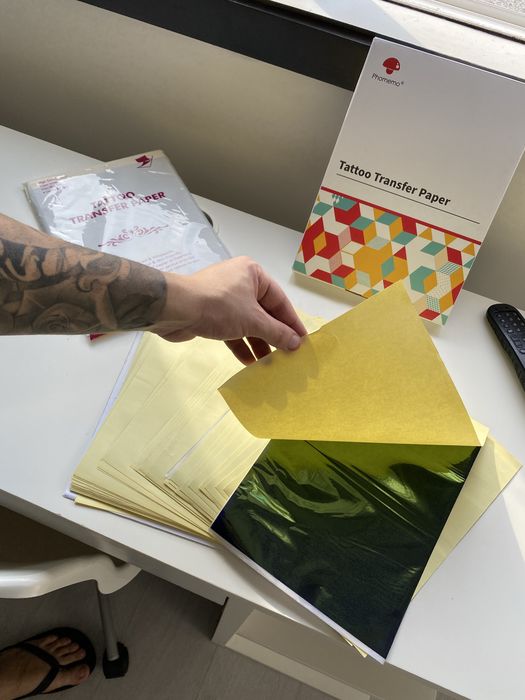 Folhas Stencil NOVAS Papel hectográfico Térmico Tattoo paper purple Stencil