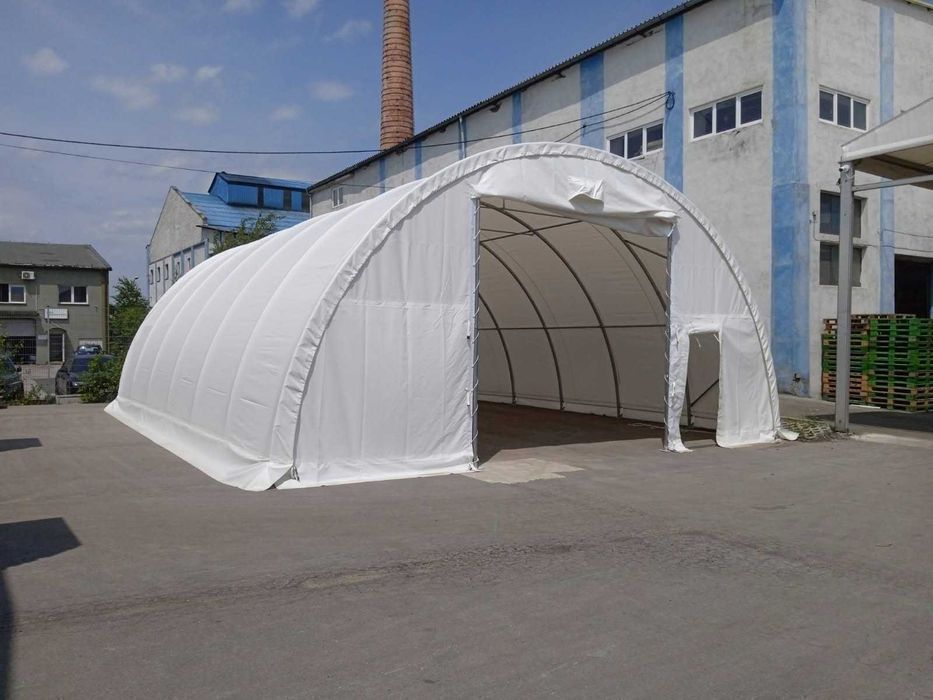 Hala łukowa rolnicza 9,15x12 m – magazyn hala namiotowa zboże pasza | Dostawa GRATIS