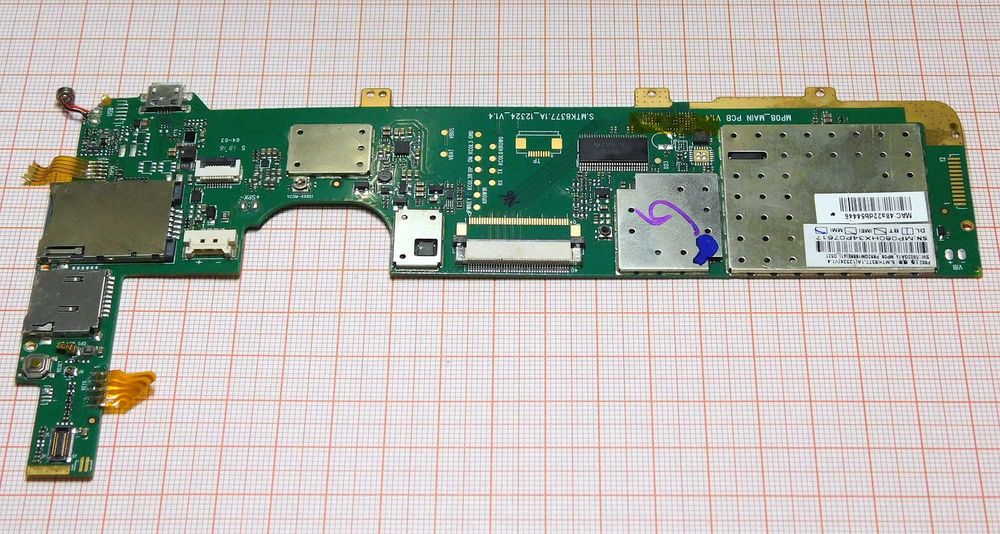 Moduł pozłacany tablet S.MTK8377.1A odzysk [K7]5