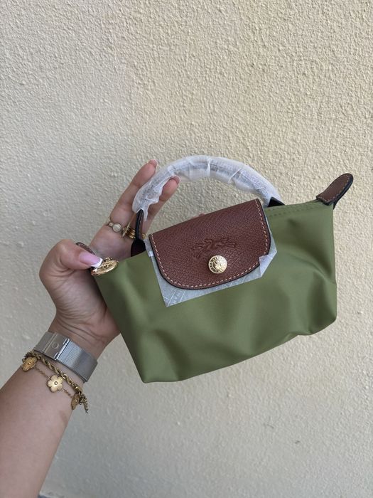 Mini longchamp verde oliva