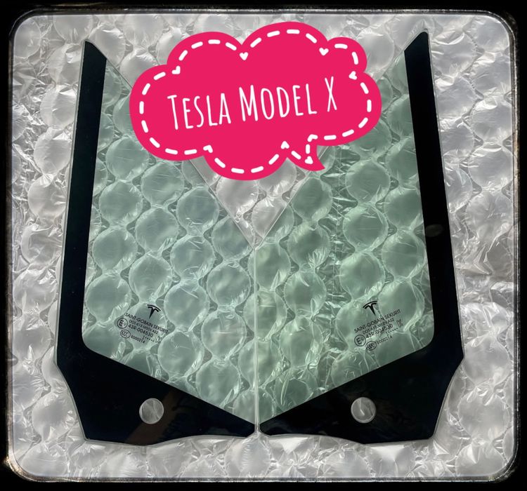 Скло (форточка) переднє ліве праве Tesla Model X