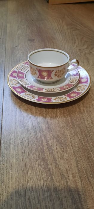 Фарфоровое чайное трио Германия.Стаканы.Бокалы.Сервиз кофейный.