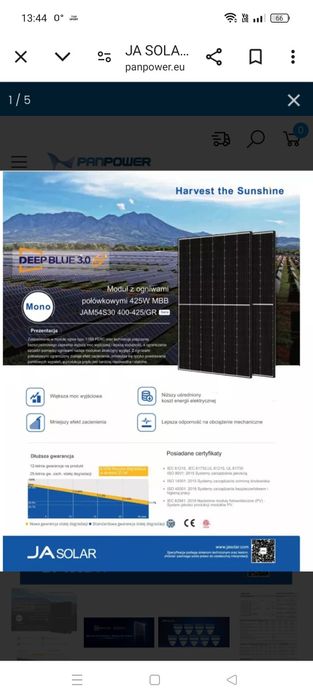 Własny prąd. Dom,działka,kamper.Zestaw fotowoltaiczny LiFePo4 1,6kW.