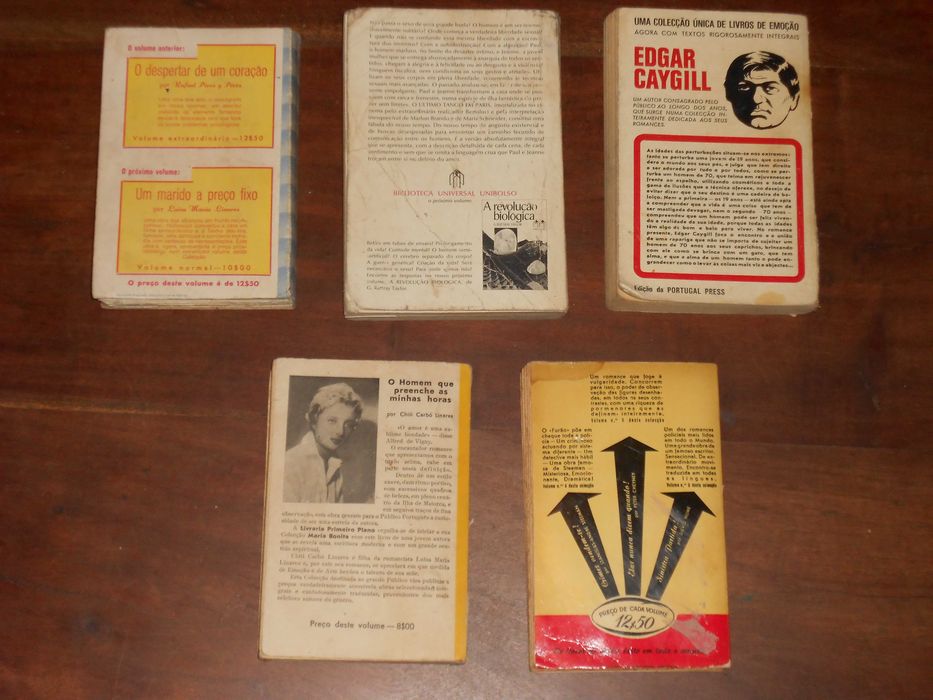 Diversos livros antigos romance varios titulos