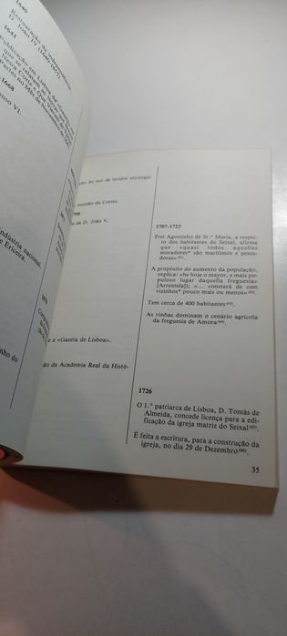 História do Concelho do Seixal, Cronologia - António J. Nabais