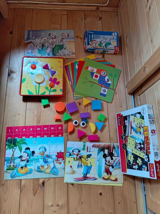 Zestaw gier dla dzieci- Creativa geometry, puzzle
