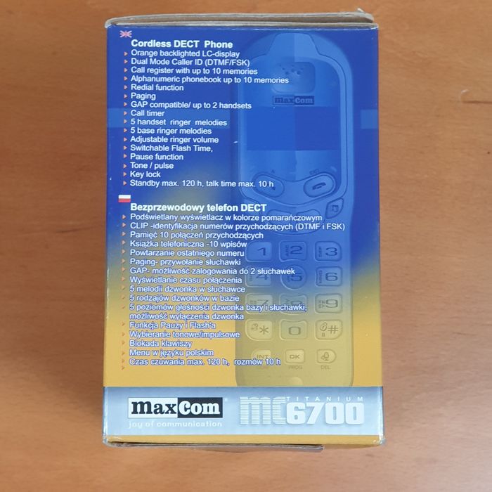 Telefon stacjonarny bezprzewodowy Maxcom  MC6700