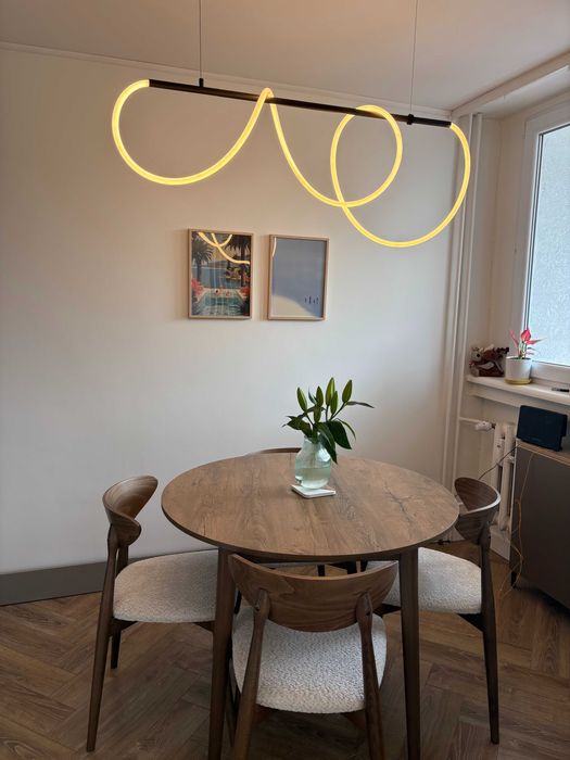 ZESTAW Stół FI 100 + 4x krzesło drewniane