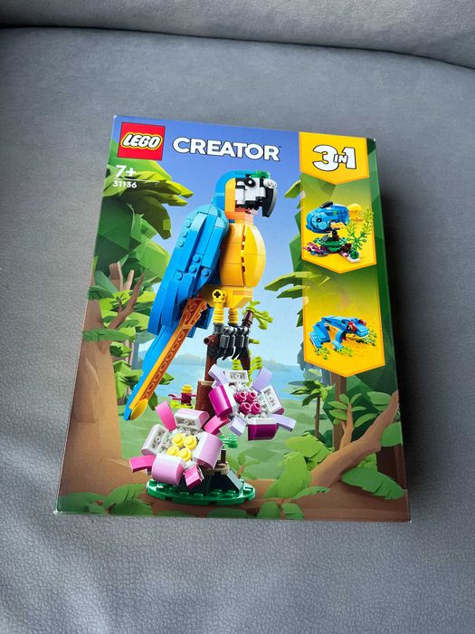 Nowe klocki LEGO Creator 3w1 Papuga, Ryba, Żaba Lego 31136