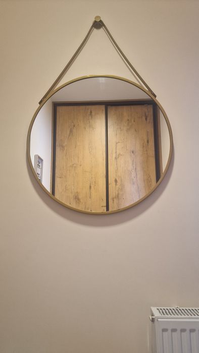 Lustro złote wiszące Massi