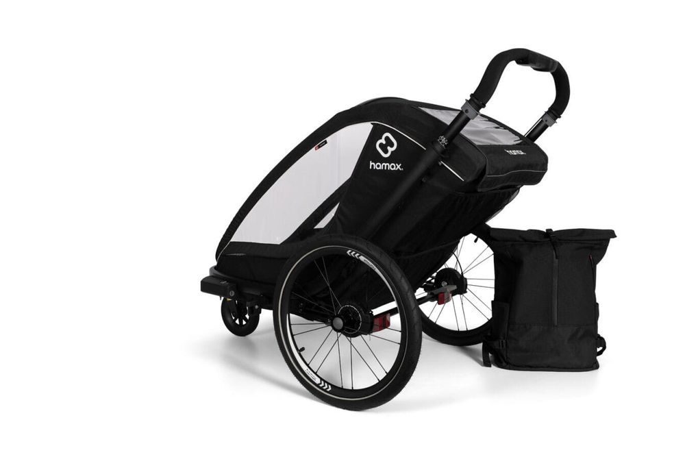 Hamax Breeze One Black pojedyncza przyczepka rowerowa