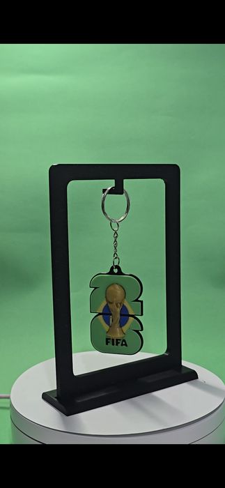Porta-chaves Brasil/ Chaveiro Mundial FIFA 2026 - Impressão 3D Multicolor