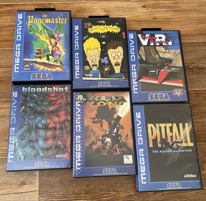 Sega MegaDrive/Genesis: ComixZone, Pitfall, Mortal Kombat, Aladdin