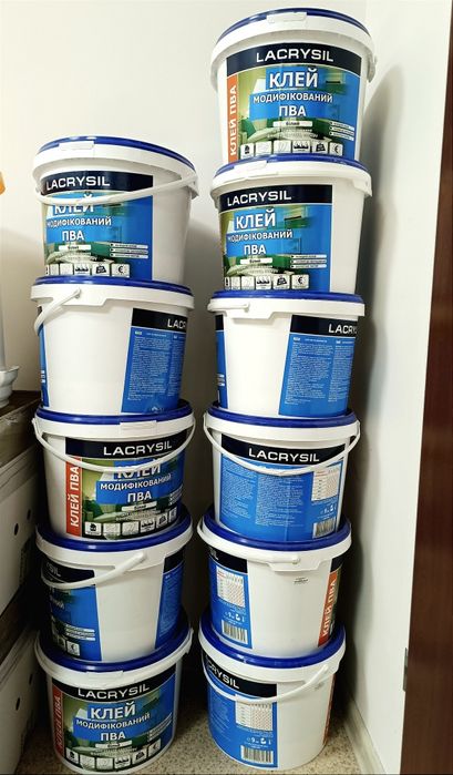 Клей ПВА водно-дисперсионный модифицированный 9 л