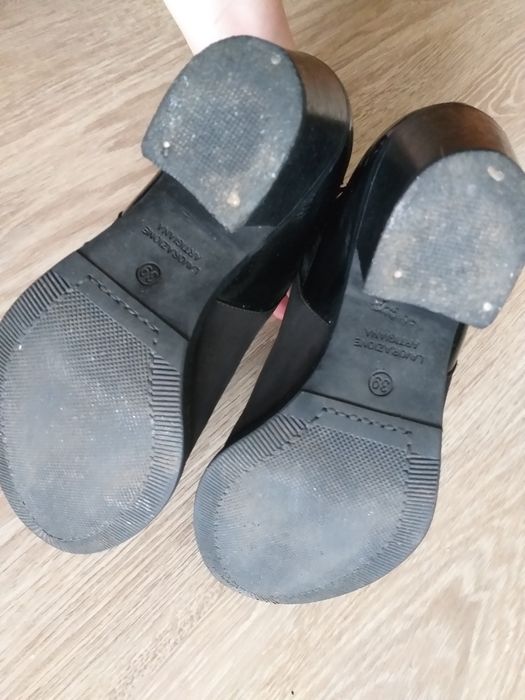 Botki jesienno-zimowe Badura 38, skóra