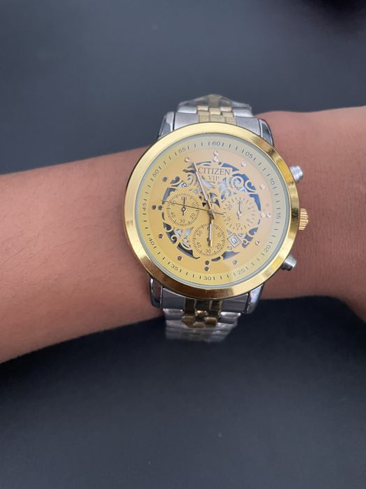 Relógio Masculino Dourado