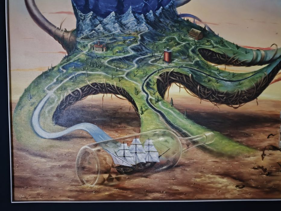 Dariusz Ślusarski ,,OCTOPUS" obraz olejny