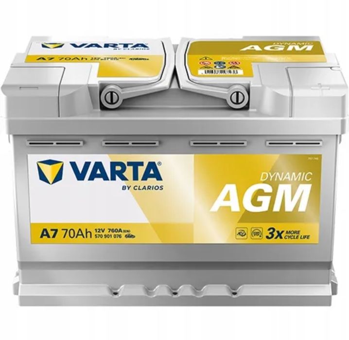 Akumulator Varta Silver AGM 12V 70AH 760A START-STOP Dowóz Montaż 24h