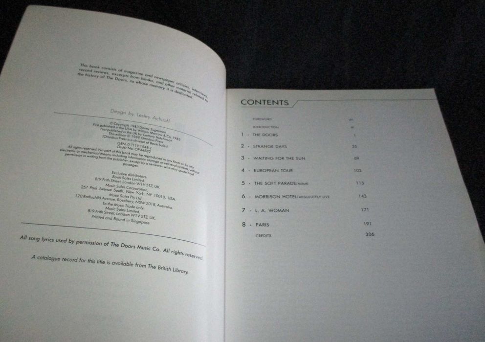 Livro The Doors The Illustrated History Danny Sugerman