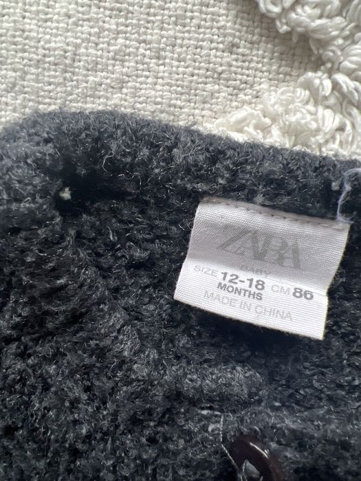 Czarny azurowy sweterek zara 86