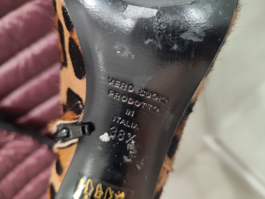 Італійські черевики з Поні леопардові 2390