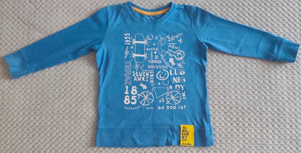 Endo. śliczny t-shirt z długim rękawem r. 104